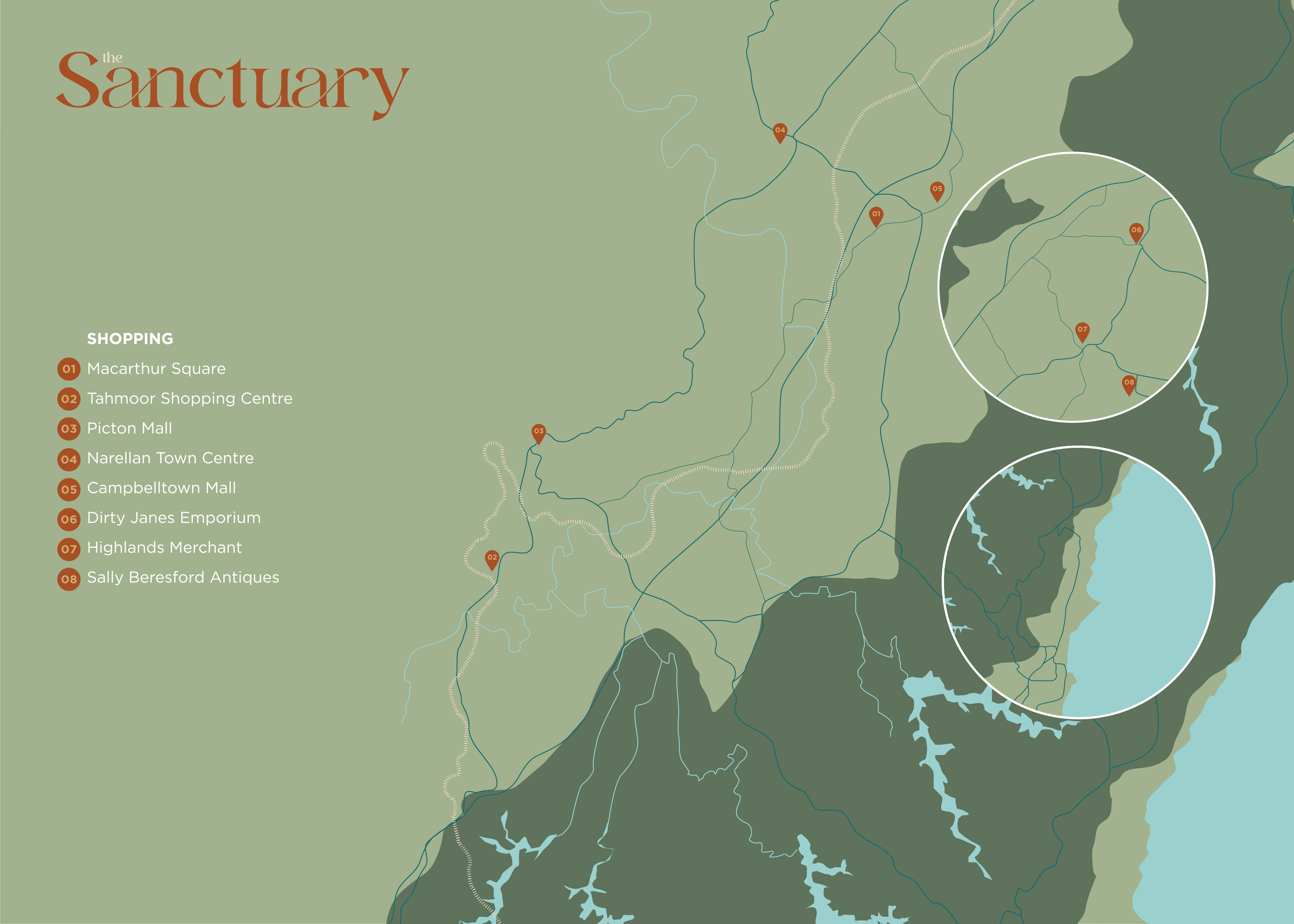 Sanctuary Map Shopping