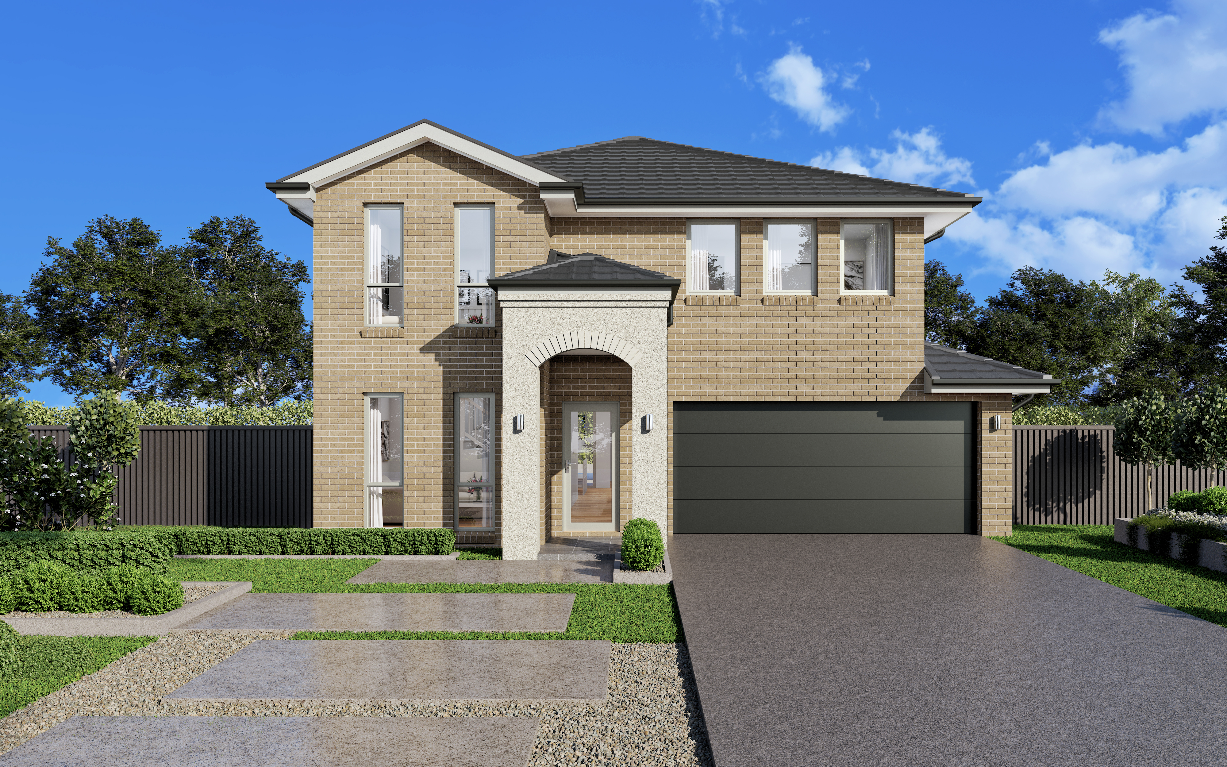 Wisdom Homes Aspiration 31 Grand Portico 4K Full Render