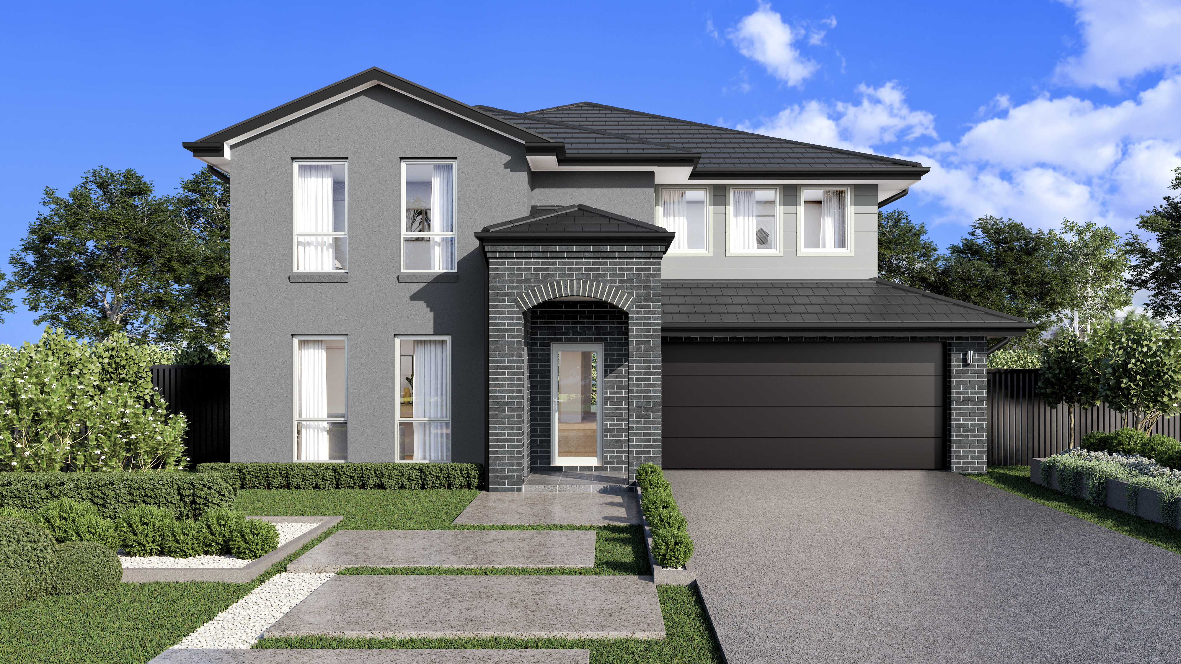 Wisdom Homes Manhattan Grand Portico 4K Full Render