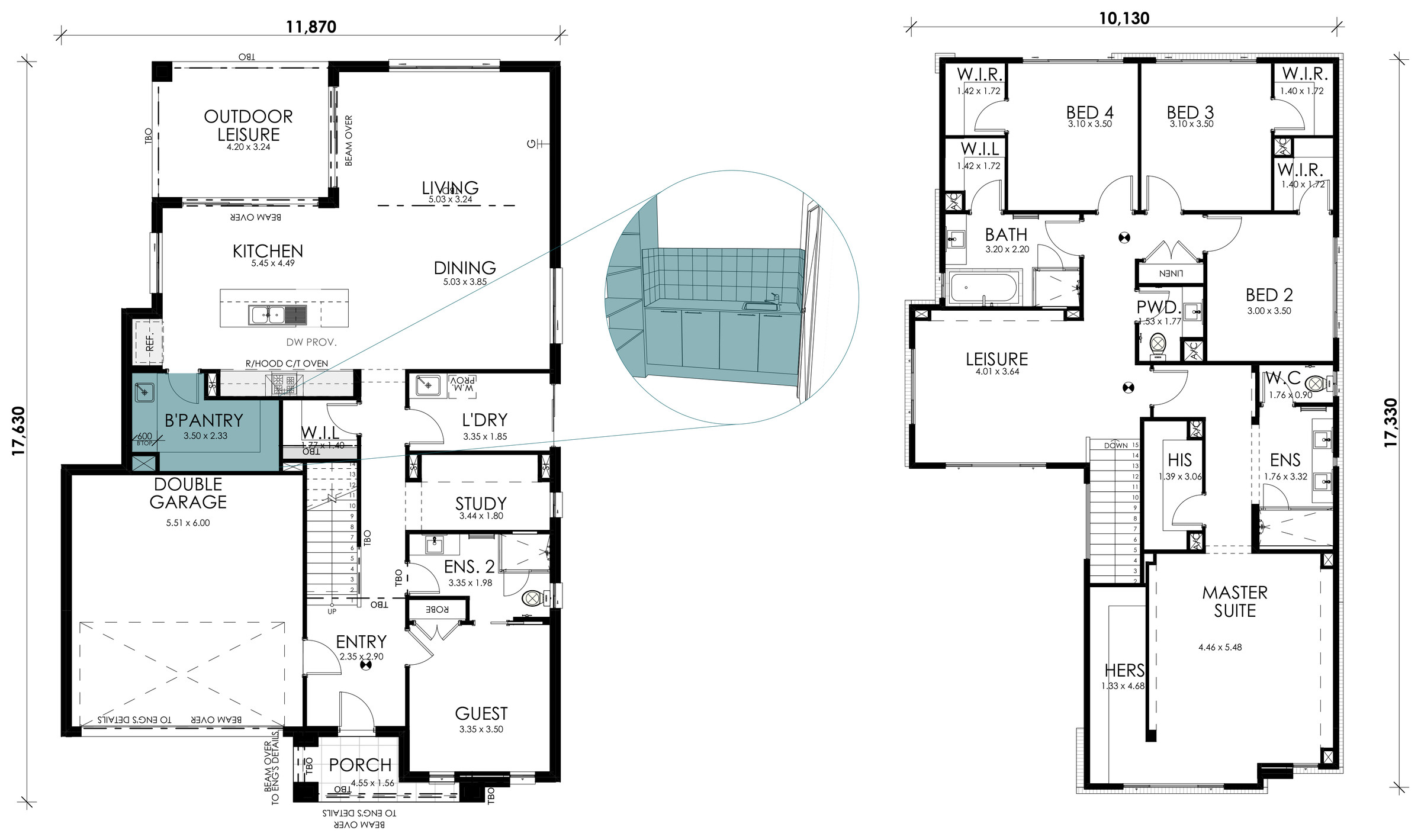 Solstice floorplan option: Butlers Pantry Fitout