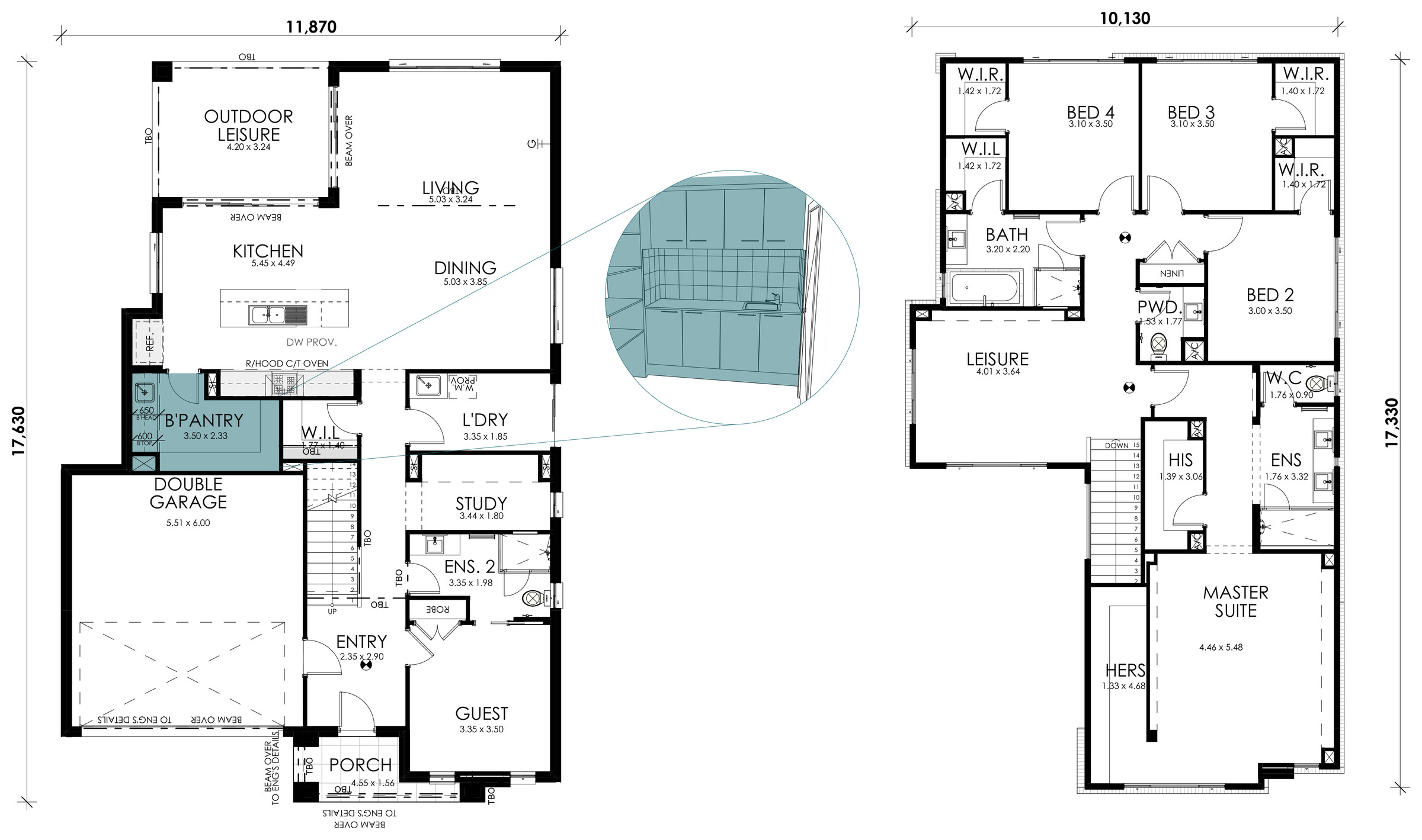 Solstice floorplan option: Butlers Pantry Fitout with Overhead Cabinetry
