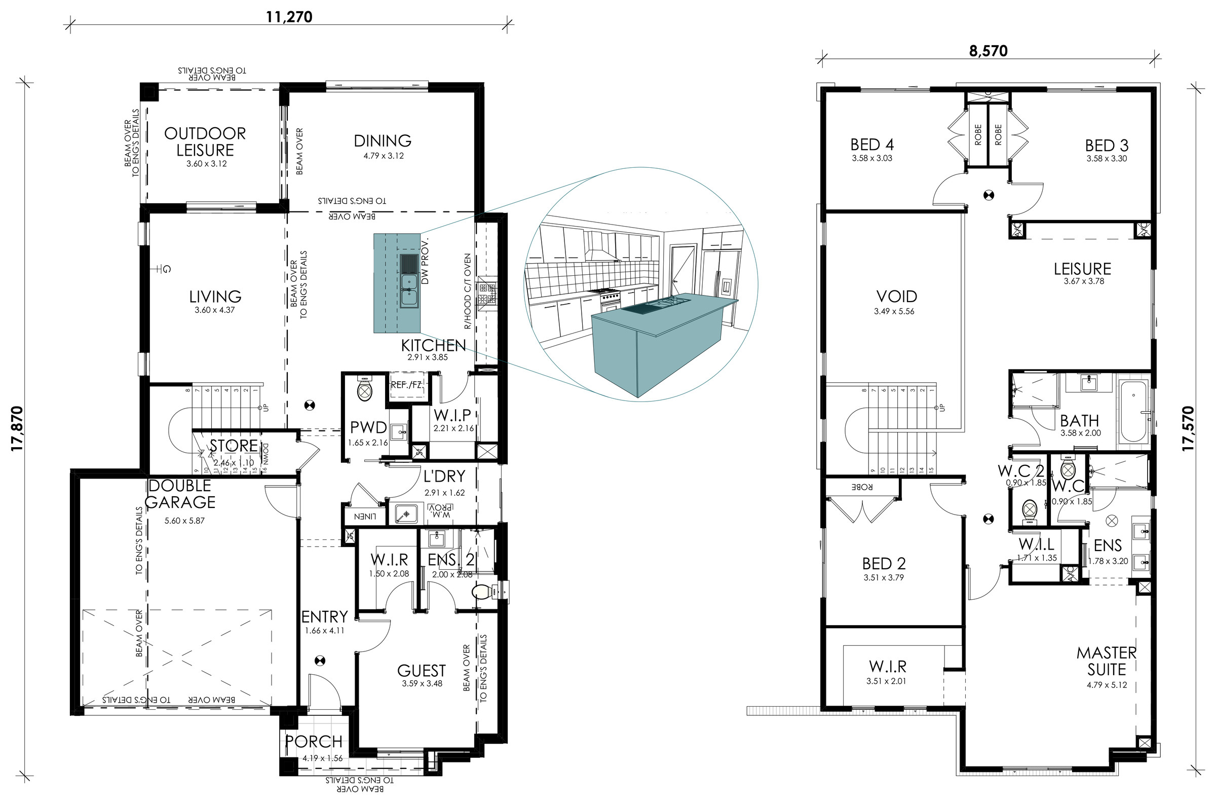 Sage floorplan option: Grand Island Bench
