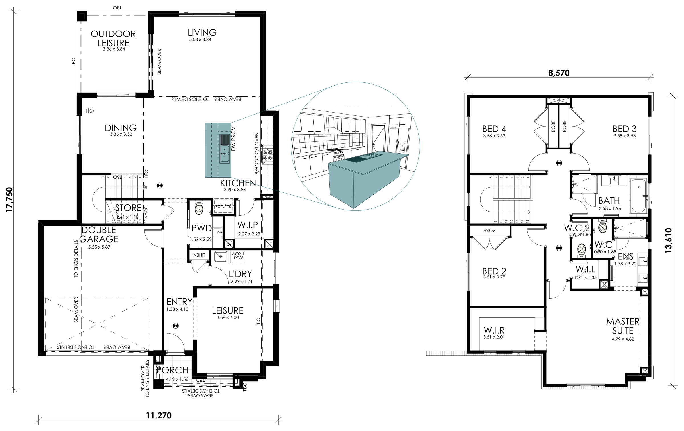 Sage floorplan option: Grand Island Bench