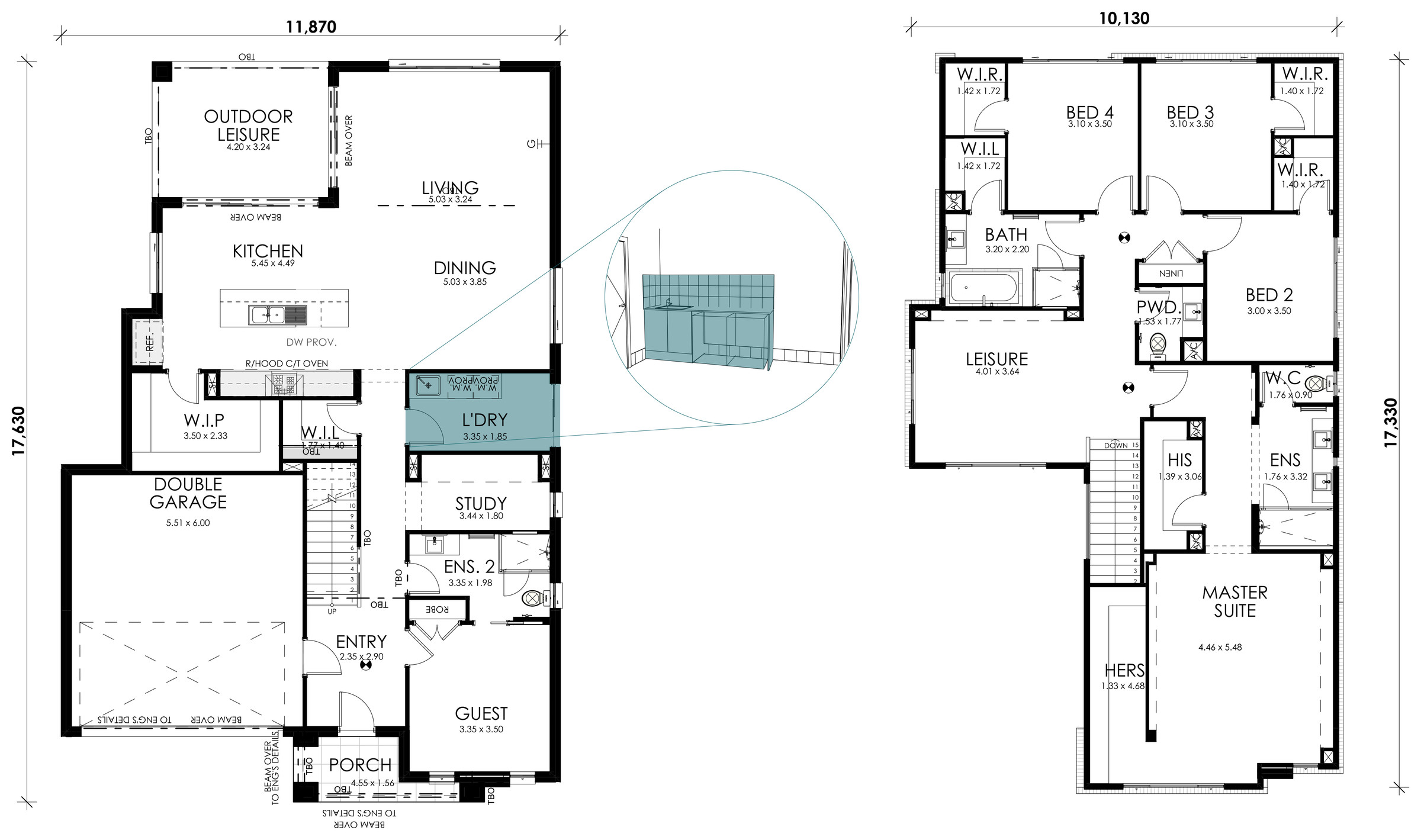 Solstice floorplan option: Laundry Fitout